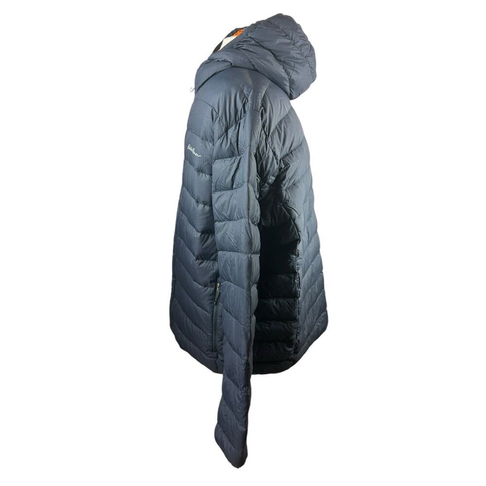 Eddie Bauer CirrusLite Down Hooded Jacket Zip Dark Blue Puffer Men's Size XL - Picture 7 of 15